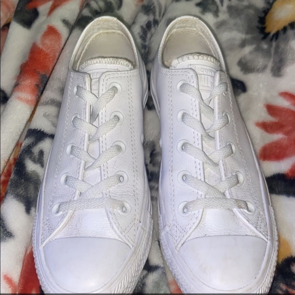 All white Converse